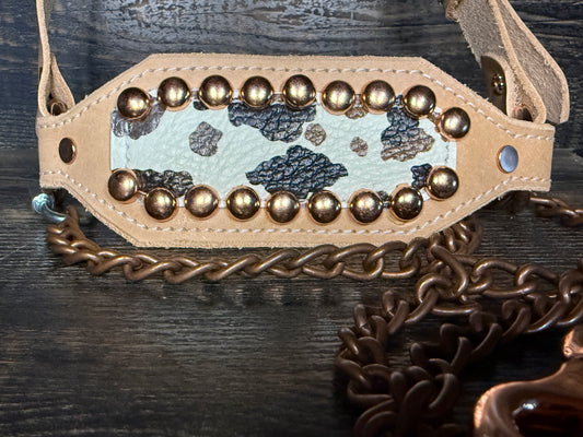 Cow Print Overlay Lamb/Goat Halter