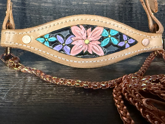 Floral Tooled Lamb/Goat Halter