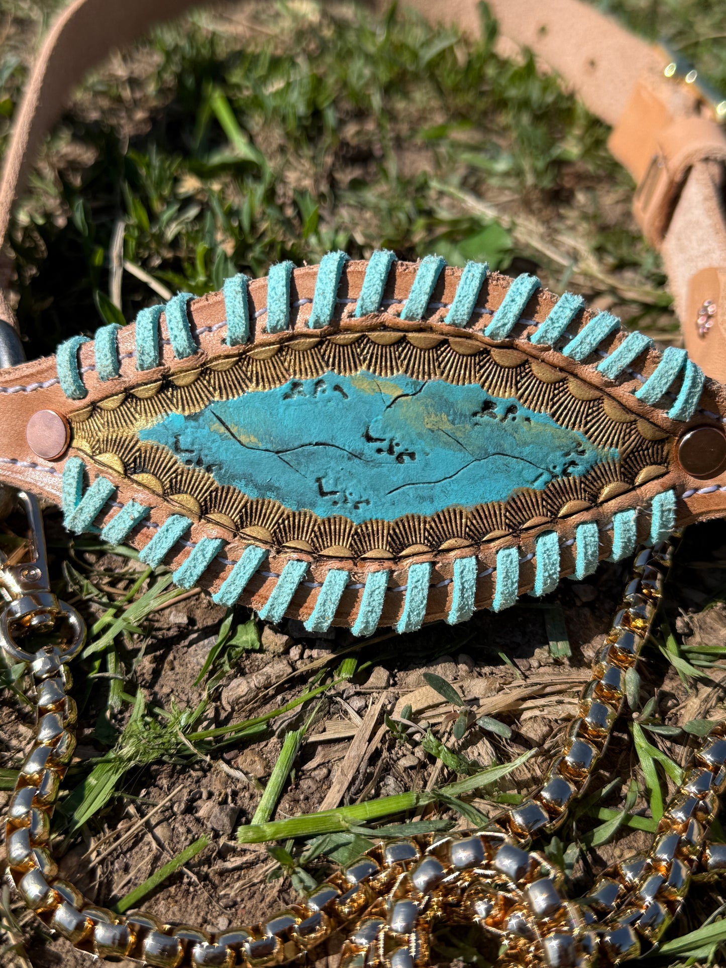 Turquoise Lamb/Goat Halter